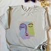 EL dialogo d’El corazon cotton fabric printed on one side, size L